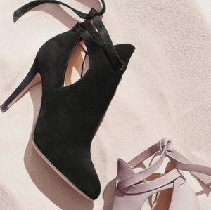 Jimmy Choo suede bow tie ankle boot